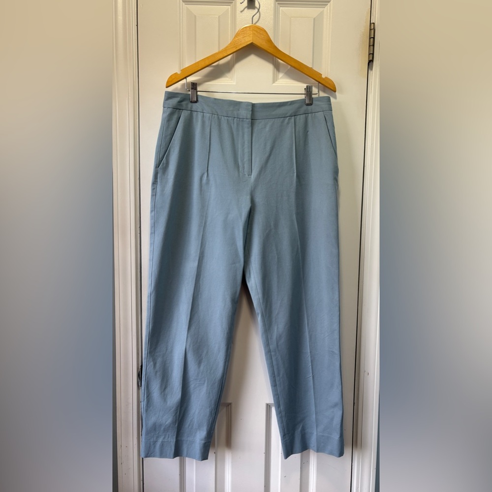Donna Karan Women's‎ Ankle Slim Leg Essex Blue Dress Pants Size 14